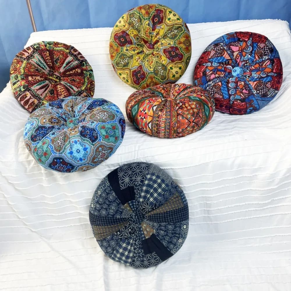 Comfortable Round Bohemia Style Meditation Cushion Thickened PP Cotton Filling Floor Pillow Soft Colorful Chair Cushion Tea Room