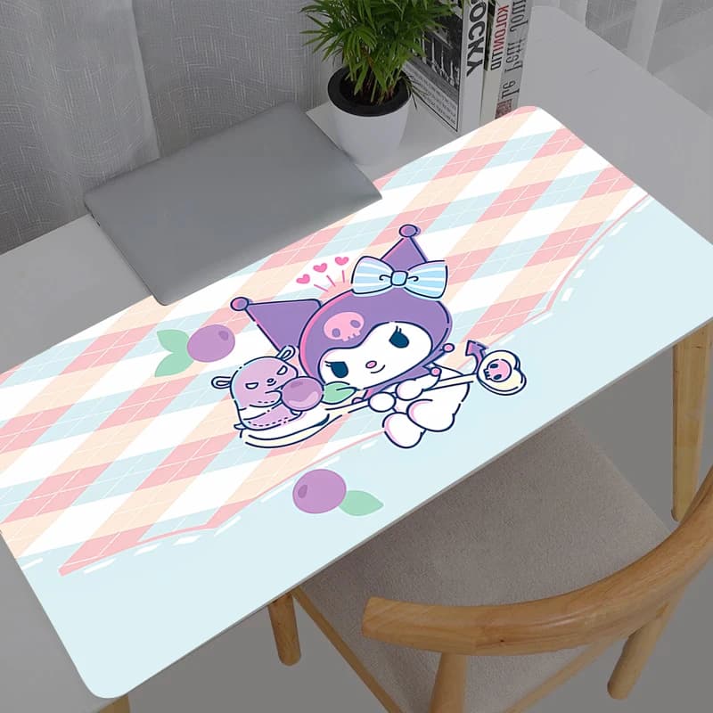 Tappetino per mouse Sanrio Kuromi Gamer Notebook Games Nuovo tappetino per mouse nero XXL Tappetino per tastiera Tappetino per mouse grande Tappetino per mouse da gioco