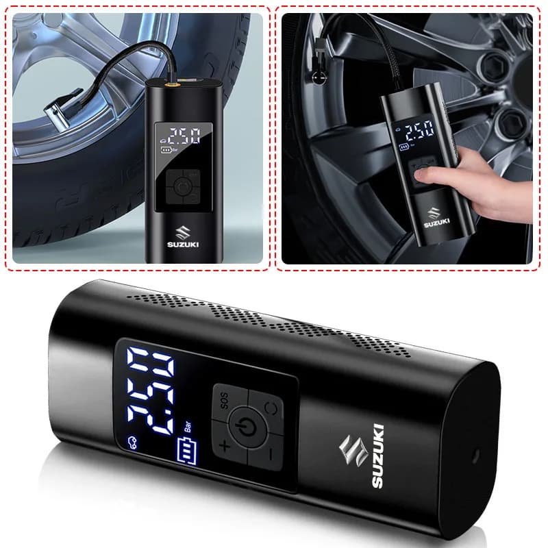 1 pz portatile auto gonfiatore di pneumatici intelligente digitale pompa gonfiabile bicicletta barca pompa di aria per Suzuki Gsr Jimny Samurai Ltz 400 Vitara