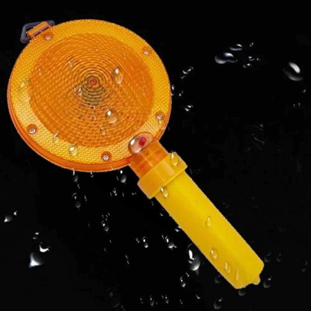 Luce LED Portatile Impermeabile per Barriere, Funzione Strobo, Alta Visibilità con Anello di Sospensione