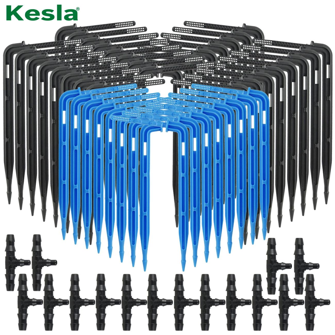 Serra Giardino 50PCS Piegare A Goccia Freccia Gocciolatore Micro Kit di Irrigazione a goccia Emettitore misura 3/5mm Tubo Tubo di Irrigazione risparmio energetico di Gocciolamento di Fiori
