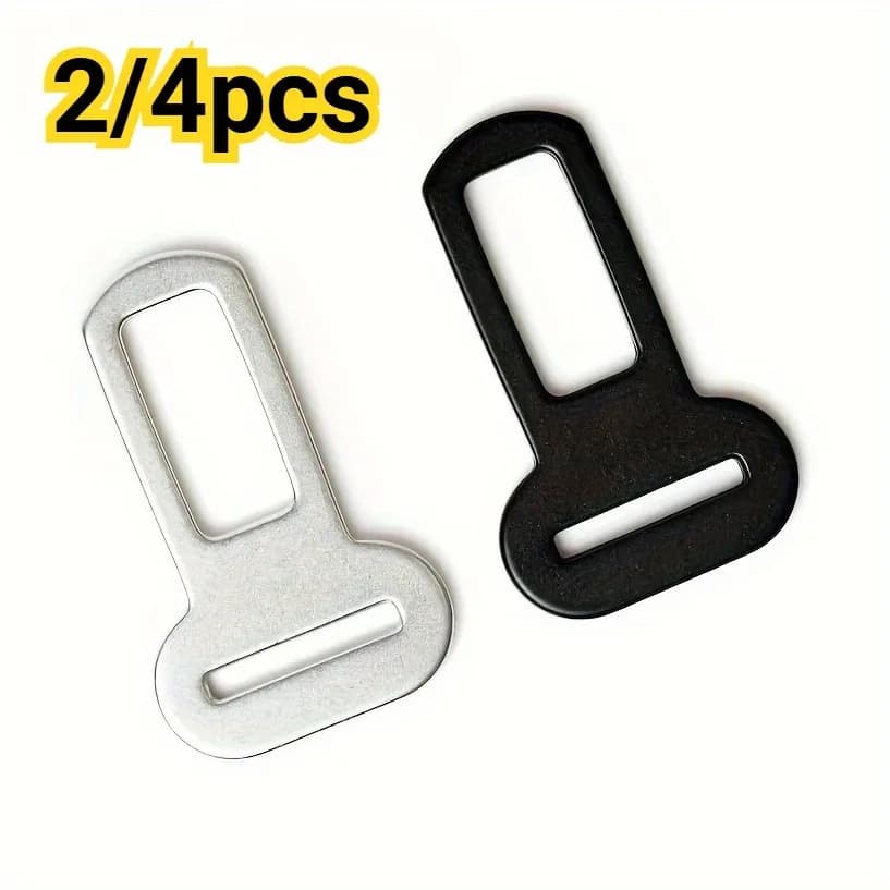 Clip per Cintura di Sicurezza per Animali Domestici, 2/4 Pezzi, Adattatore Universale in Metallo per Guinzagli, per Auto e Camion