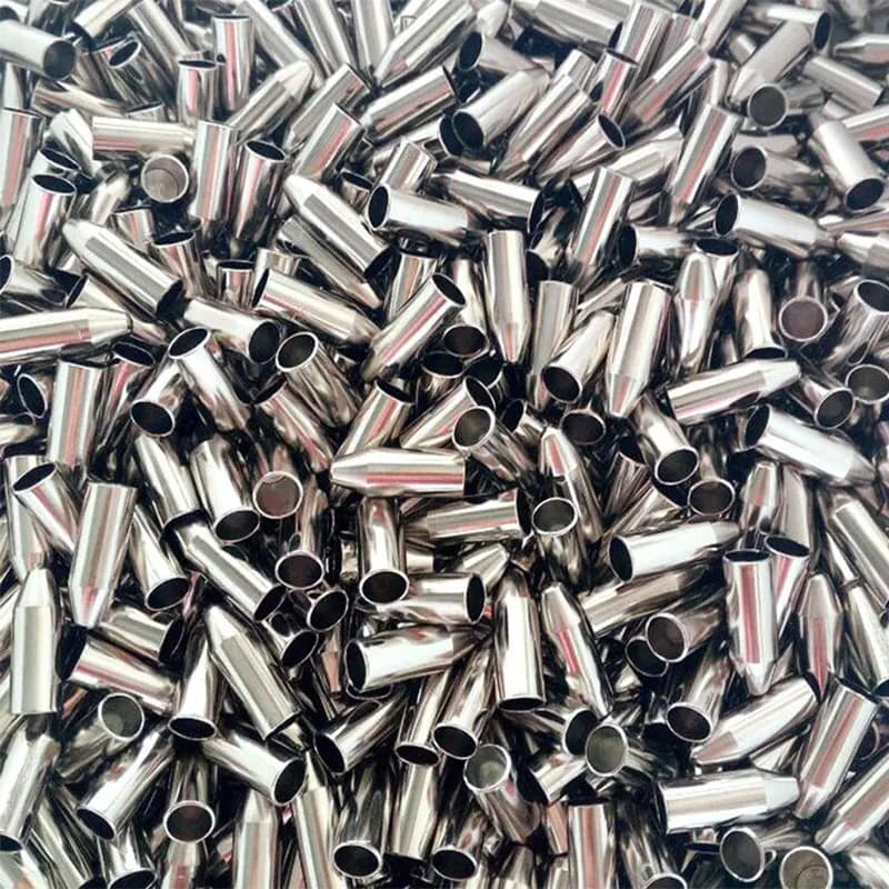 12/24/50pcs Tiro con l'arco Punta di freccia in acciaio inossidabile ID7mm OD8mm Punta di freccia smussata per adolescenti Arco di tiro Bersaglio Formazione Punte di freccia