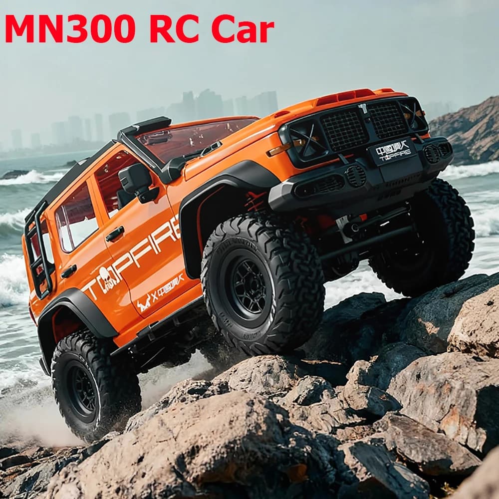 MN300 RC Car 1/12 4WD MN Model RC Crawler 2.4G Remote Control Car Off-road Climbing LED Light Truck 60mins Working RC Toys Gifts