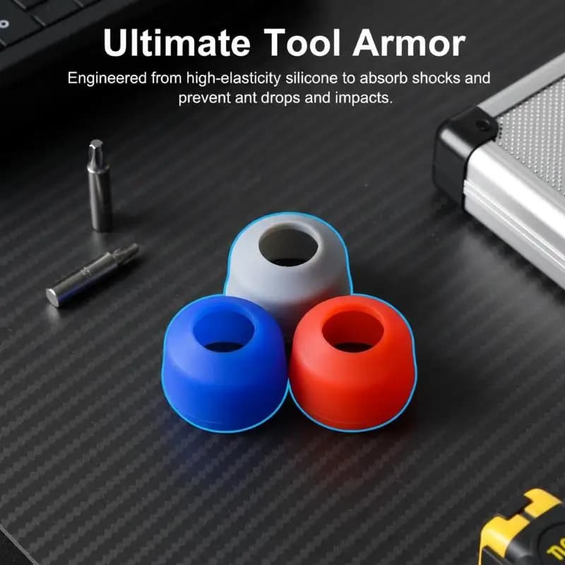 1/4in Hex For Impact Driver Head Protective Boot For Prevents Wear & Tear Hand Tools Parts Power Tool Accessories