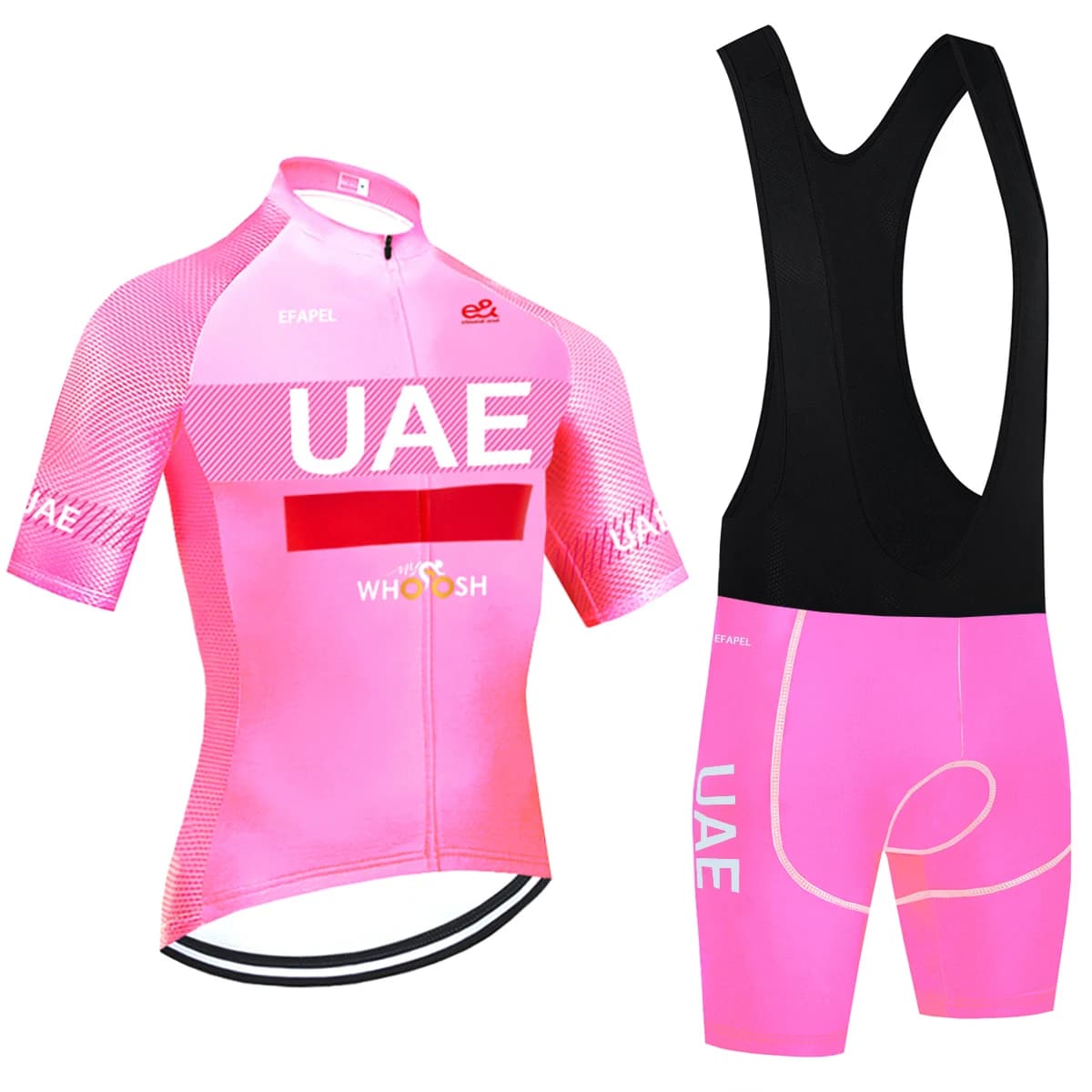 New ITALY Cycling Jersey Pink UAE TEAM Bike Jersey Shorts Set Ropa Men's Cycling Summer Pro Bicycle Maillot Clothing