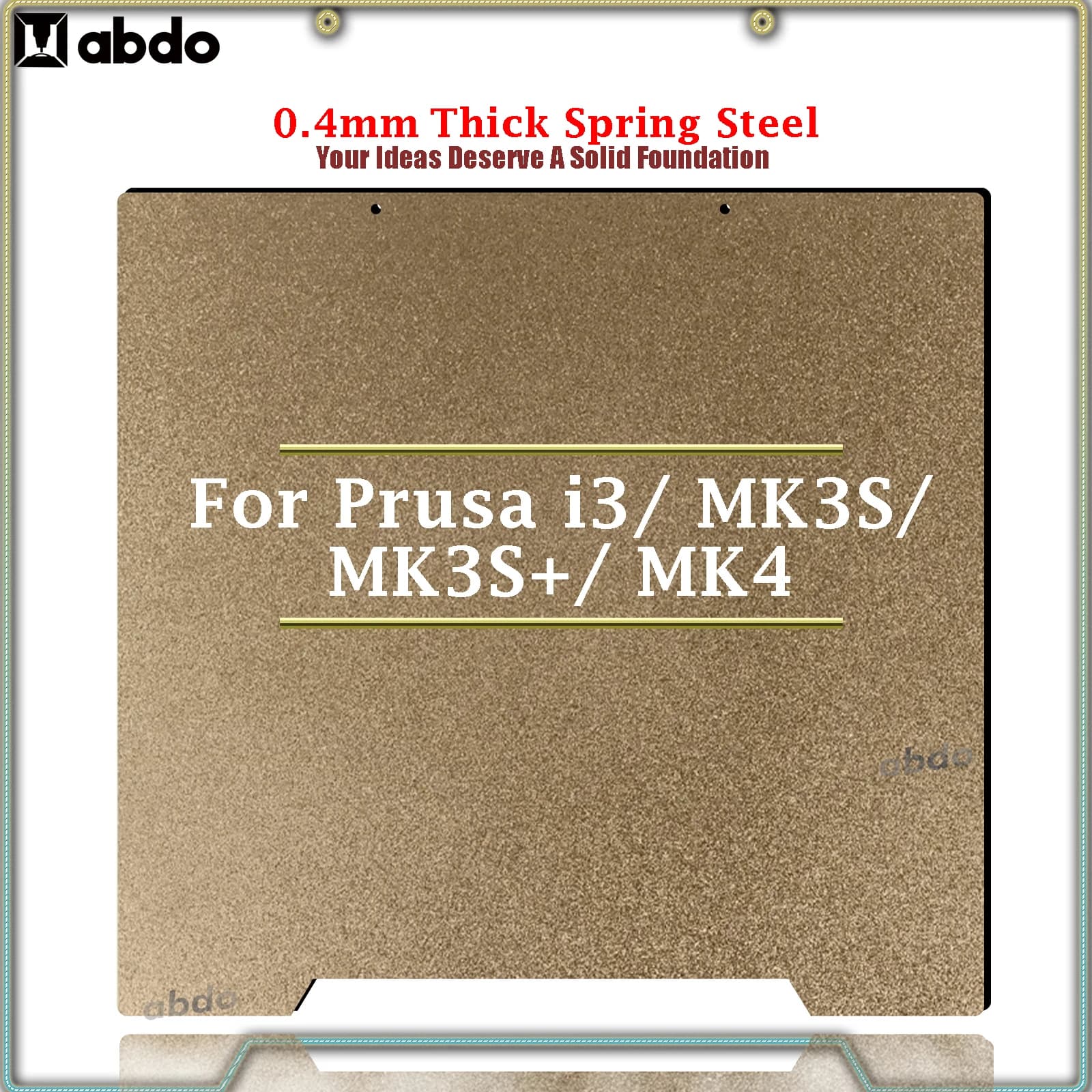 For Prusa i3 MK3 MK3S + MK4 Construction plate 241*254mm Steel sheet for springs peo pet pey h1h construction plate printer parts 3d heated bed