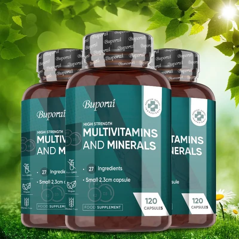 Integratori di multivitamine e minerali - Forniscono nutrienti, alleviano la fatica, supportano la salute delle ossa, promuovono la produzione di globuli rossi