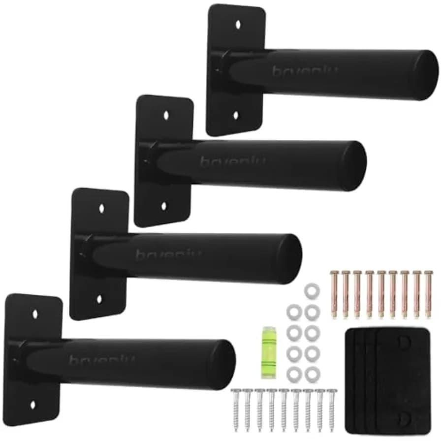 Porta Pesi a Parete in Acciaio, Supporto per Dischi da 2 Pollici, Ideale per Palestre Domestiche, Garage e Power Rack