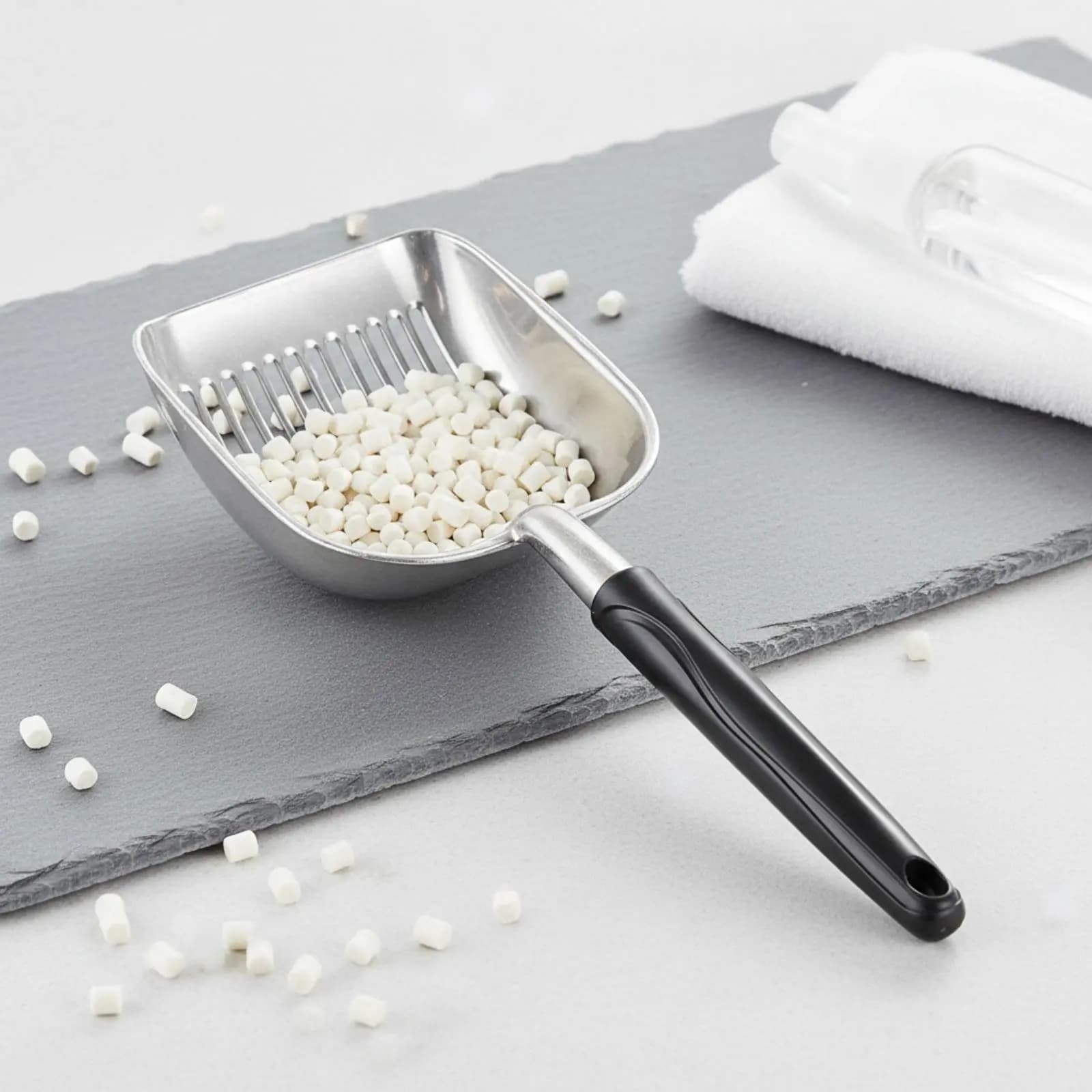 Aluminum Litter Scoop Thickened Deep Feline Litter Scoop Pet Supply Heavy-Duty Non-Stick