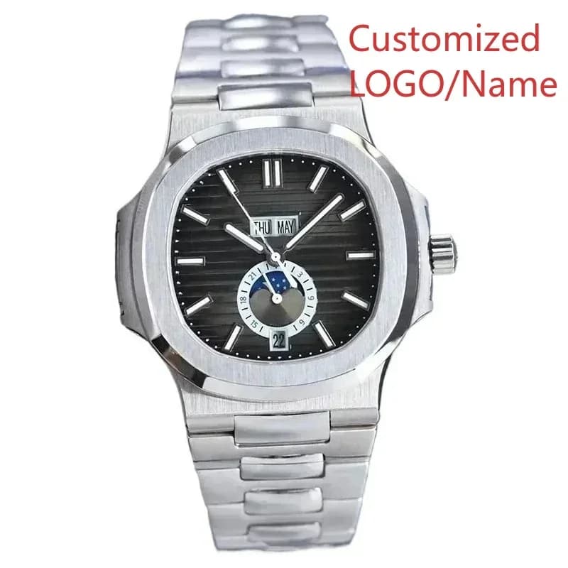 Automatic A191 Men's Mechanics With Moon Phases and Calendar, Stainless Steel 904L Customizable