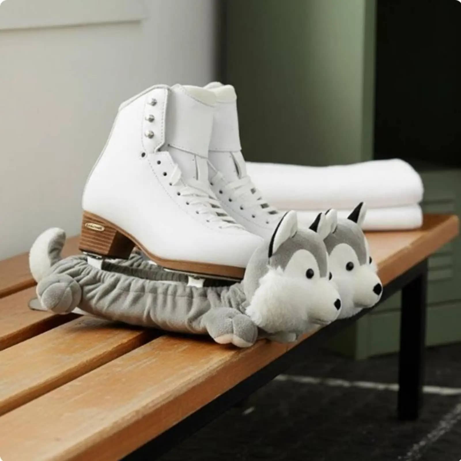 Skating Cover Artistic Skating Plush Animal Soaker Blade Protection Cover Soft Material for Figure Ice Skates
