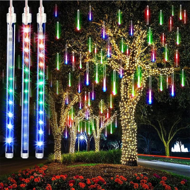 30CM/50CM impermeabile LED Meteor Shower Rain Lights caduta luci stringa per giardino esterno casa festa di nozze