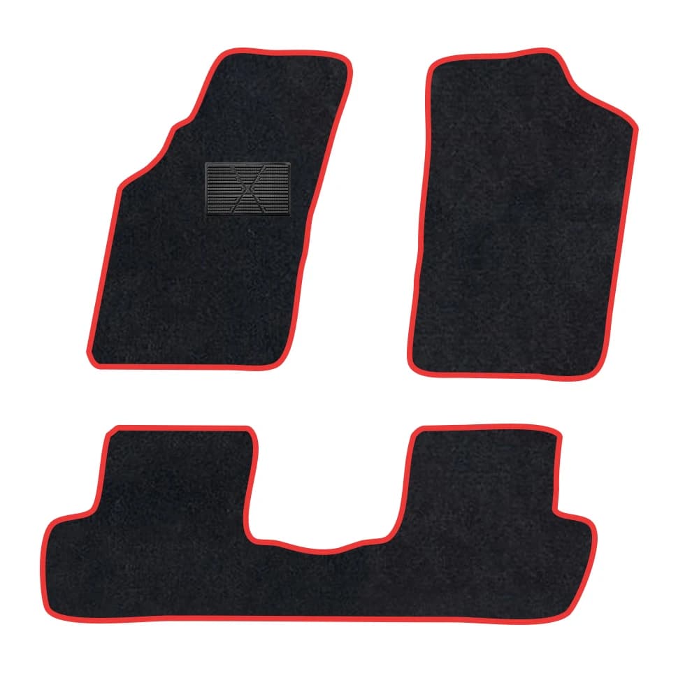 Car Mat for Citroen C4 Cactus 2014-2020 Anti-slip Excavator Black Support Red Vincolante Trim Edge