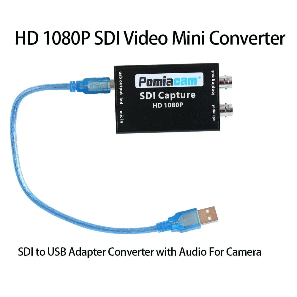 Scheda di acquisizione video da SDI a USB Ingresso Uvc SDI e uscita USB al computer Convertitore adattatore da SDI a USB plug-and-play 1080P