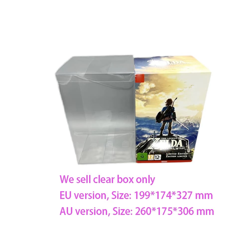 Transparent PET protective cover For Switch NS The Legend of Zeldar: Breath of the Wild game storage display box Collection case