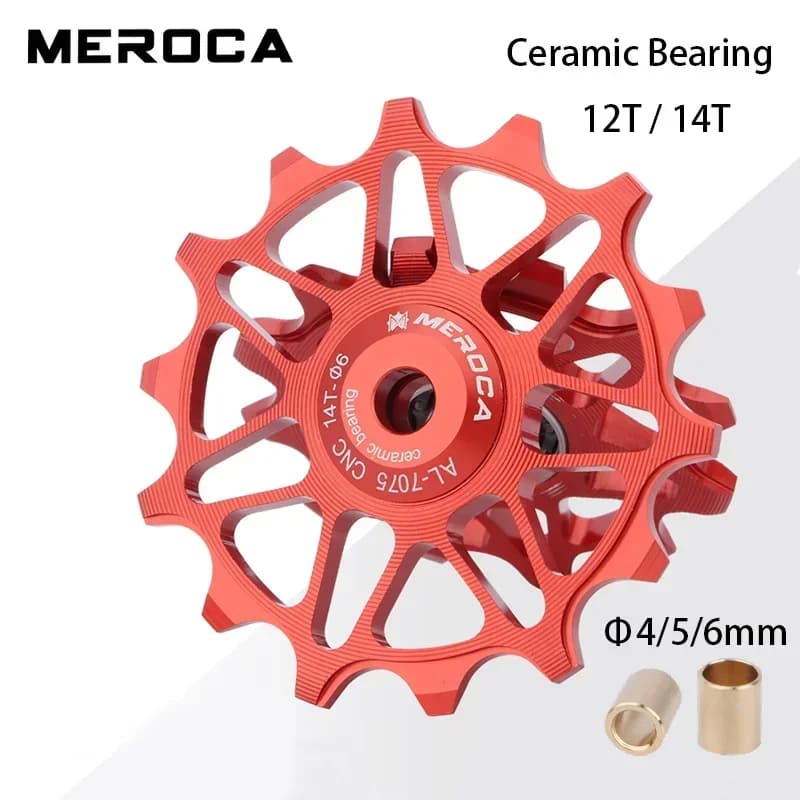 12 14T bici da strada puleggia cuscinetto in ceramica 8V 9V 10V 11v ruota guida deragliatore posteriore per Sram Shimano Mountain Bike deragliatore