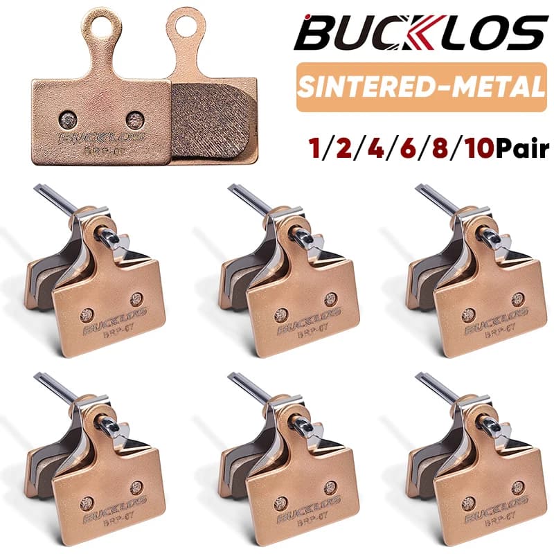 Pastiglie Freno BUCKLOS in Metallo Sinterizzato per MTB K03S K05S, Pastiglie per Freni a Disco Idraulici, Componenti per Mountain Bike