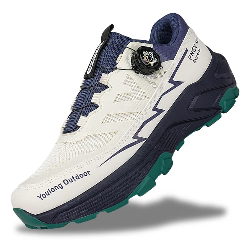 Scarpe da trekking da uomo, leggere e traspiranti, con fibbia rotante, antiscivolo e resistenti all'usura, ideali per escursioni e campeggio, nuove scarpe da corsa 2026
