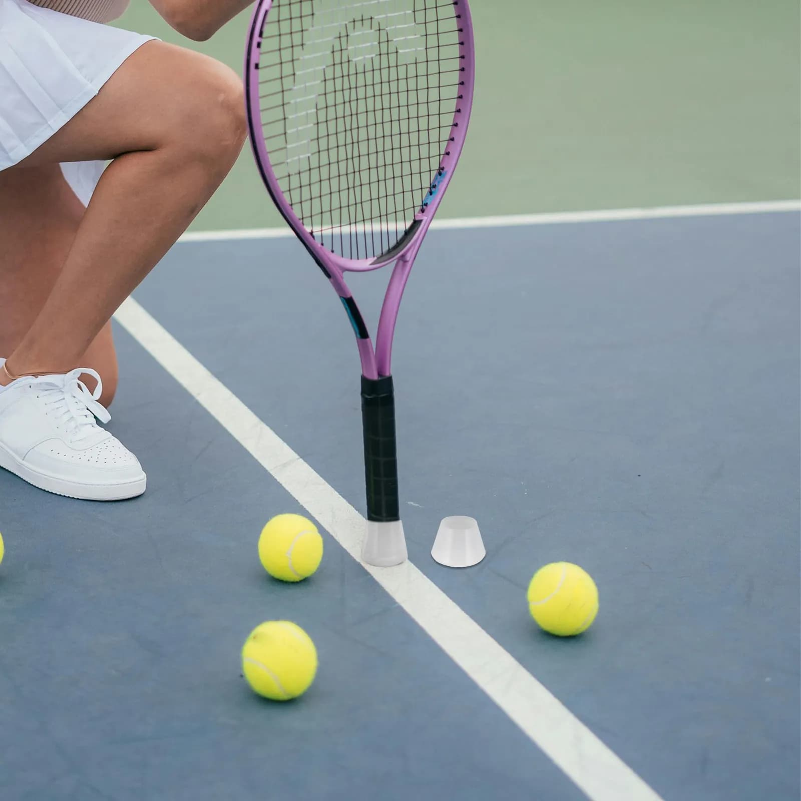 Protective Cover in Silicone for Handle Tennis rack, Anti-slip, Anti-vibration, Durable, Comfortable, Easy to Install