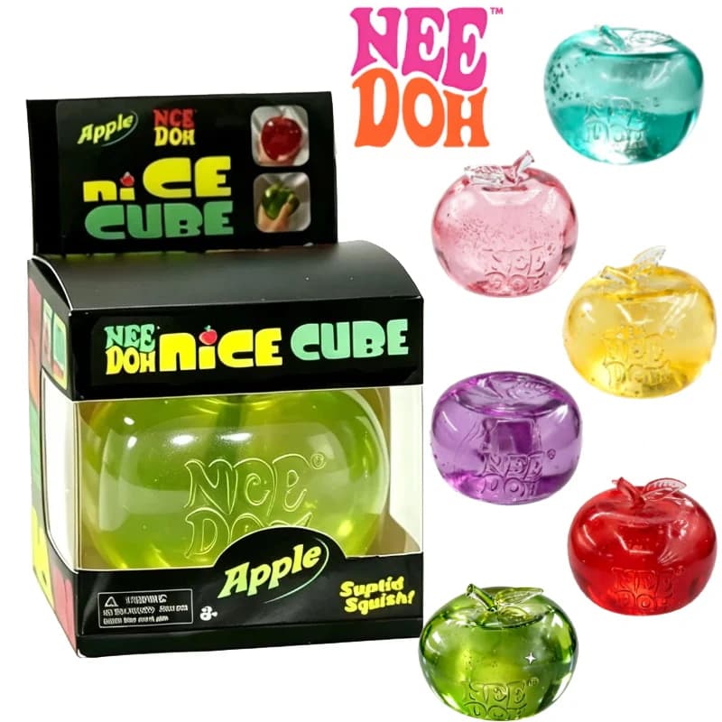 New Schylling Needoh Sensory Cube Pinch Le Glossy Apple Decompression with Slow Rebound Pinch Maltose Decompression Pinch Toy
