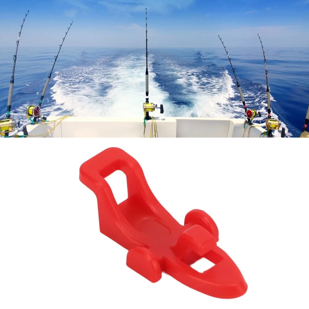 20PCS with 3 Size Rubber Rings Fishing Hook Holder 28mm ABS Fishing Rod Hook Holder Lightweight Lure Holder For Fishing Rod