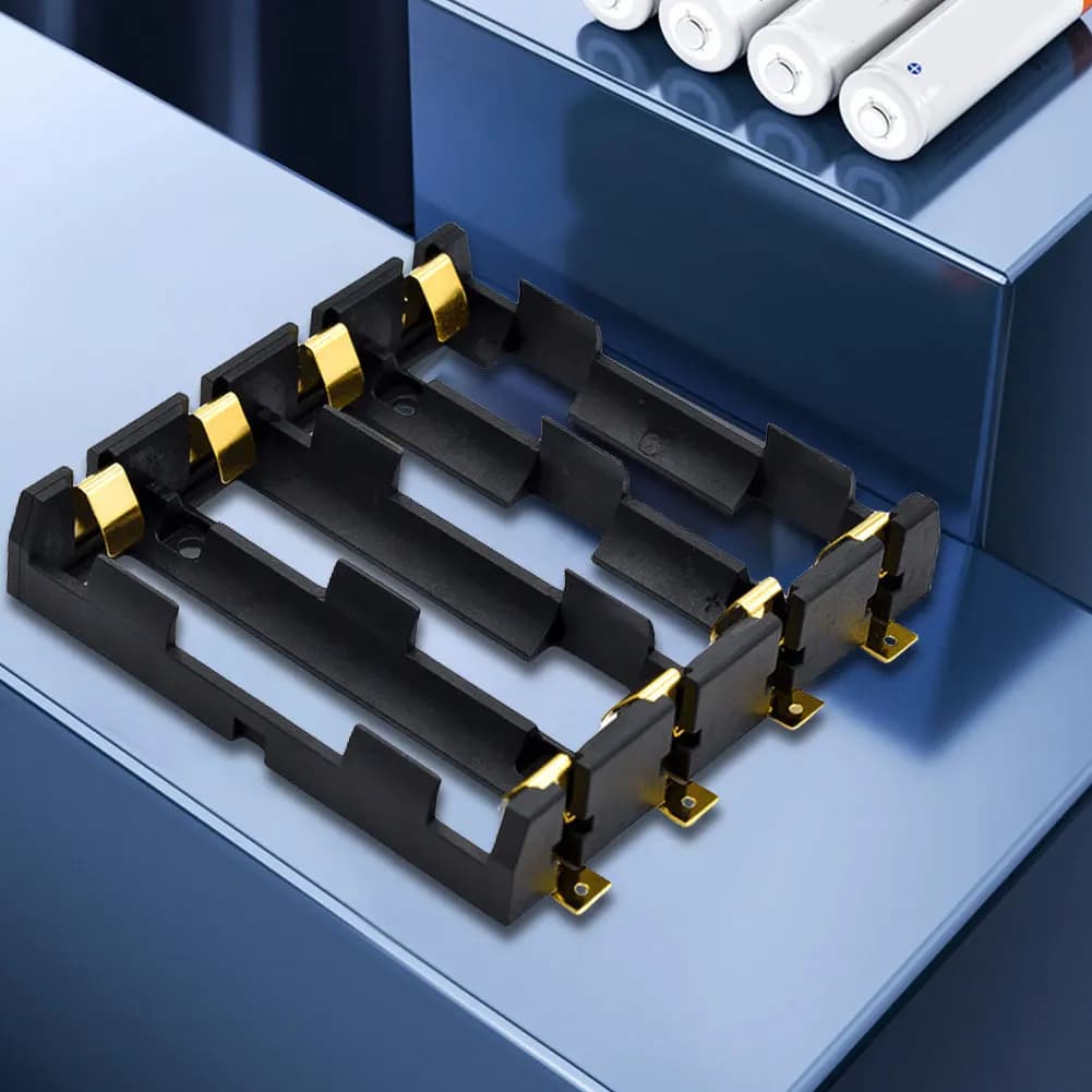 18650 SMT Battery Holder 18650 SMD Battery Box With Bronze Pins Rechargeable Battery Holder Clip Storage Case Power Bank