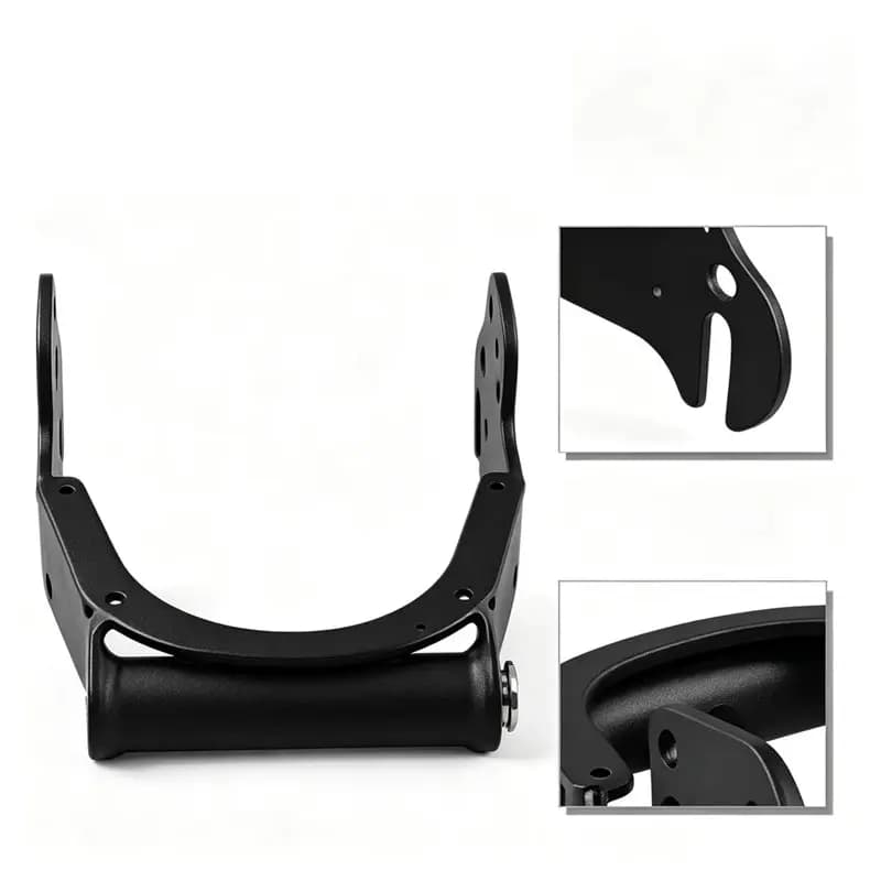 A74K 10 Inch Electric Scooter Rear Fork, Replacement Part for Kugoo , Aluminum Alloy Scooter Rear Mudguard, Black