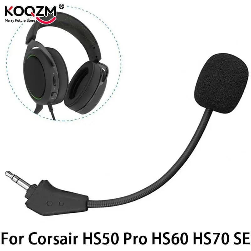 Aux 3.5mm replacement microphone headphones for Corsair HS50 Pro HS60 HS70 SE intercom play headphones gooseneck microphone