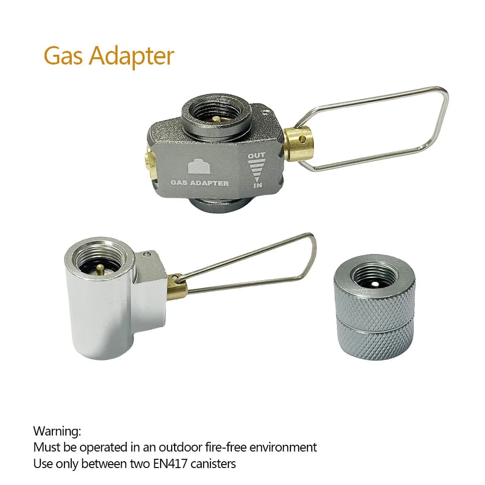 1Pc Outdoor Camping Gas Saving Plus Gas Converter Shifter Charging Flat Tank Conversion Adapter Valve Camping Gas Adapter