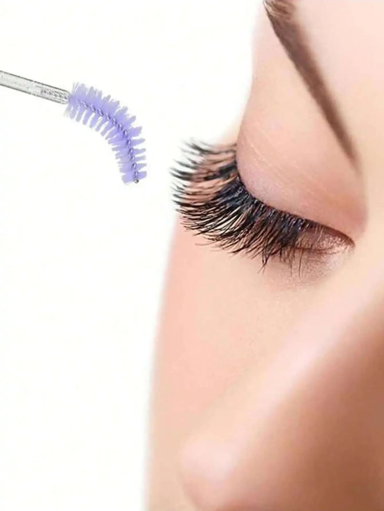 50 Pezzi di Scovolini Monouso per Mascara, Spazzole Pieghevoli per Sopracciglia, Applicatori Portatili per Extension Ciglia e Trucco Occhi