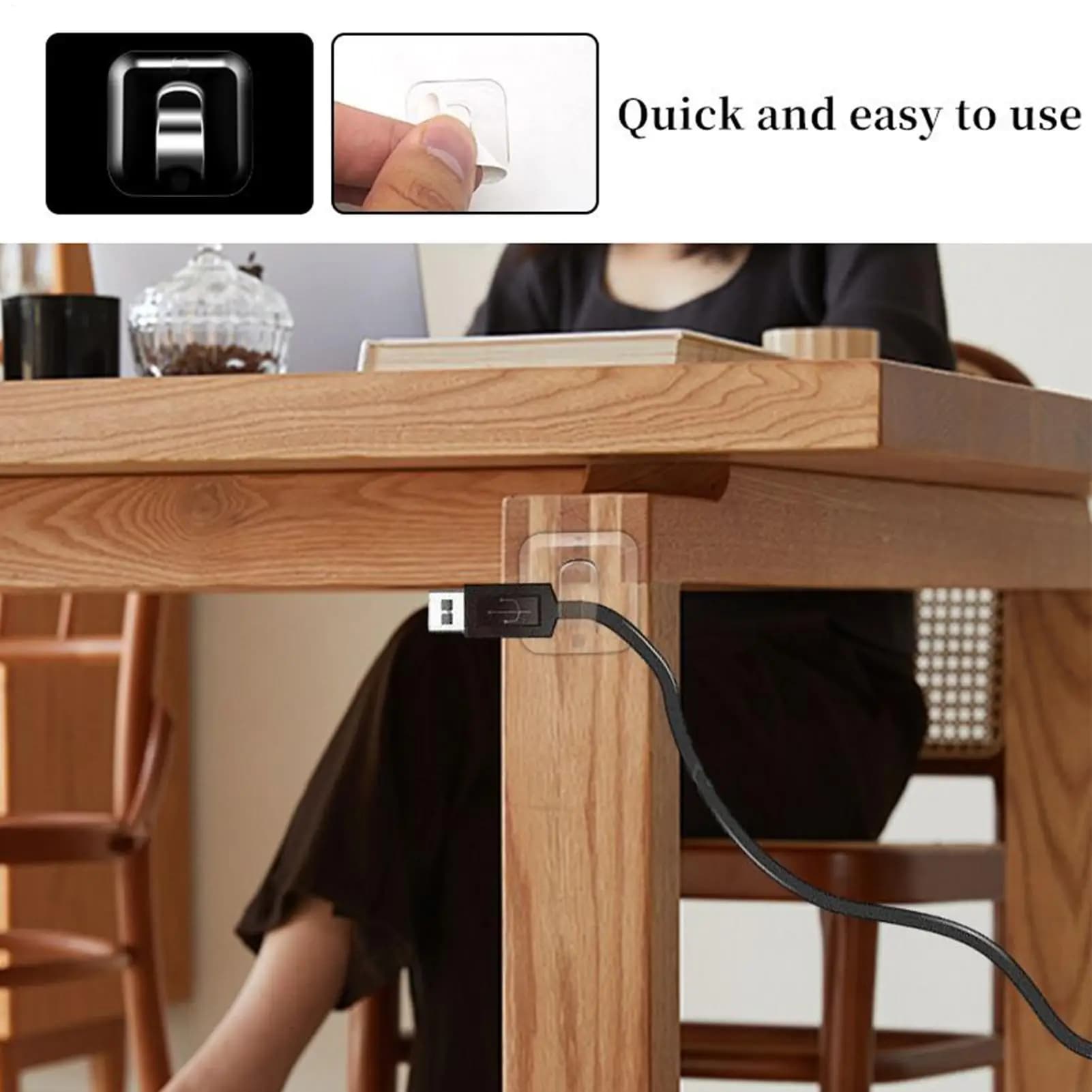 Mini clip per luci a corda 20 pezzi clip per gestione cavi con gancio per filo adesivo per proprietari di case noleggiatori pianificatori di eventi matrimonio