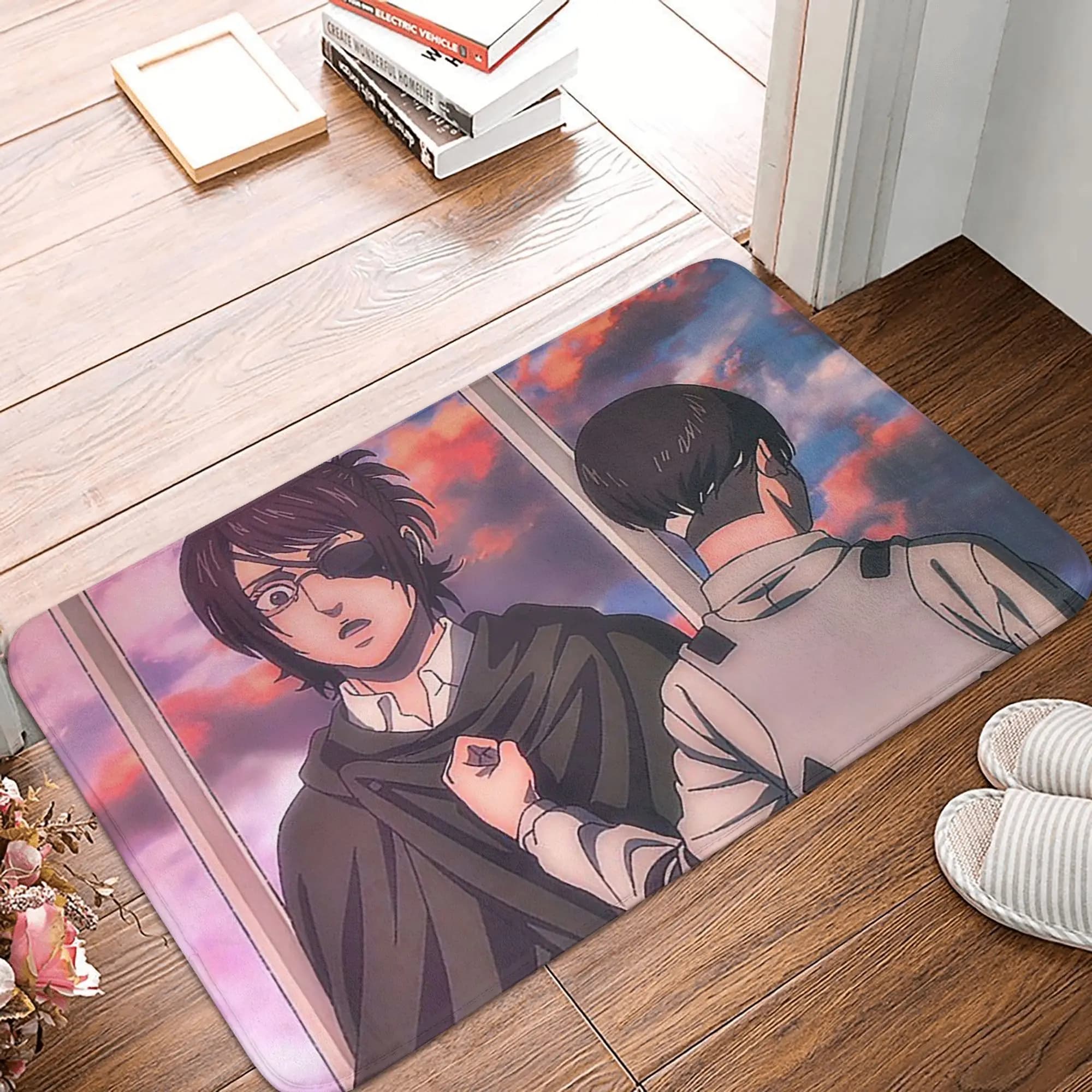 Attack On Titan Zeke Yeager Doormat Tappetino per ingresso cucina, tappetino antiscivolo per la casa, tappetino per camera da letto
