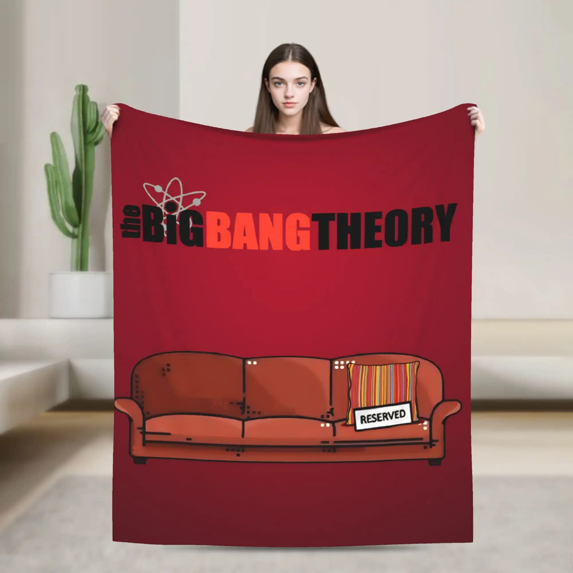 Warm Soft Blanket Travel The Big Bang Theory Throw Blanket Flannel Bedspread For Bedroom Street Trend Sofa Bed Cover