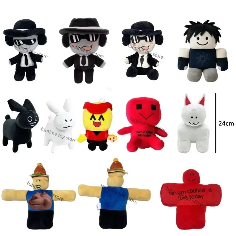Nuovo Forsaken Chance peluche dimenticato gioco vestito da uomo peluche bambola Roblox peluche collezione modello bambola giocattolo per regali di compleanno per bambini