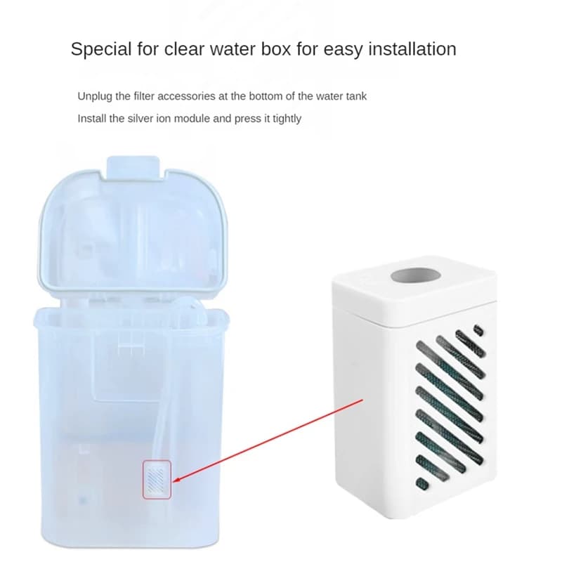 A22Z 2PCS Modulo agli ioni d'argento per Dreame X10/S10/W10S/S20/X20/S10 Plus Serie Robot Serbatoio dell'acqua pulita Sterilizzazione degli odori agli ioni