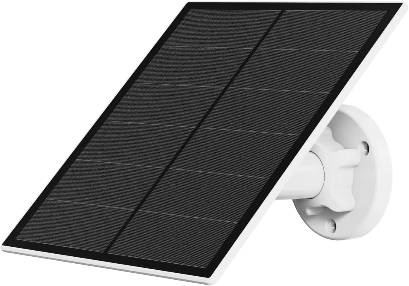 5W Solar Panel for Security Cameras, USB and USB-C ports, Adjustable support, IP65 waterproof with 3m cable