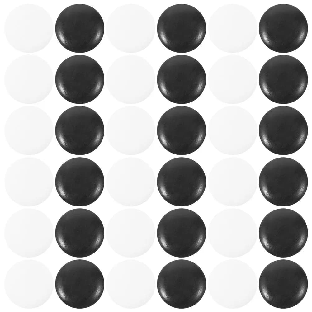 100 Pezzi di Scacchi Go in Resina, Robusti e Compatti, per Giochi da Tavolo Educativi, Accessori per Go, Pezzi di Scacchi con Borsa per Gioco da Tavolo