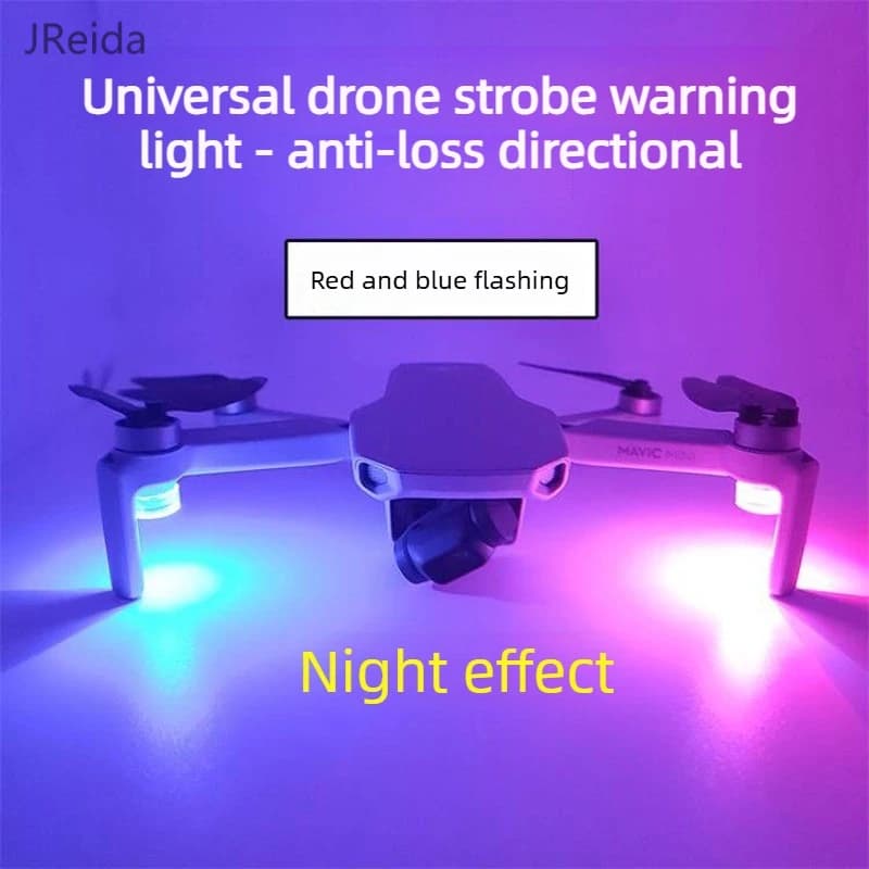 Ultralight strobe light for drone, compatible with Mini/Mavic Air2, universal LED light, signal light for racing drones/motor models.