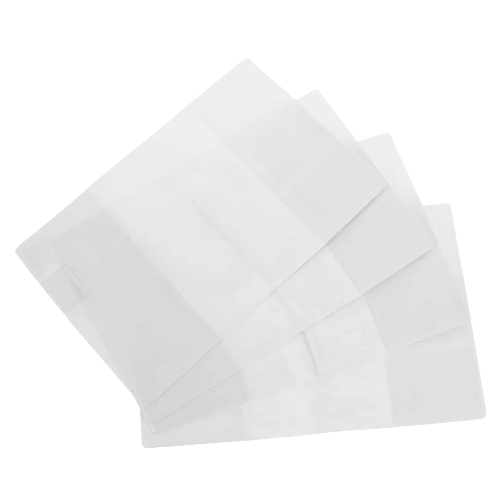 4Pcs Clear PVC Book Cover Sleeve for A6 Notebook Journal Planner - Waterproof Reusable Protective Transparent Book Protector