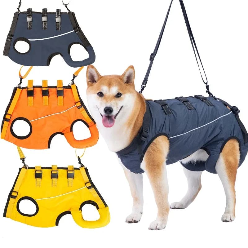 Supporto per Zampe e Schiena per Cani, Regolabile in Varie Taglie, Cintura di Supporto per Cuccioli, Imbracatura Traspirante per Sollevamento Cani