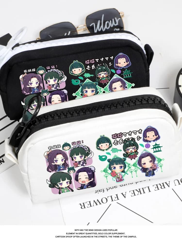 Anime The Apothecary Diaries astuccio Kusuriya No Hitorigoto Cosplay Pen Bag studente matita Box Cartoon Cosmetic Storage Bag