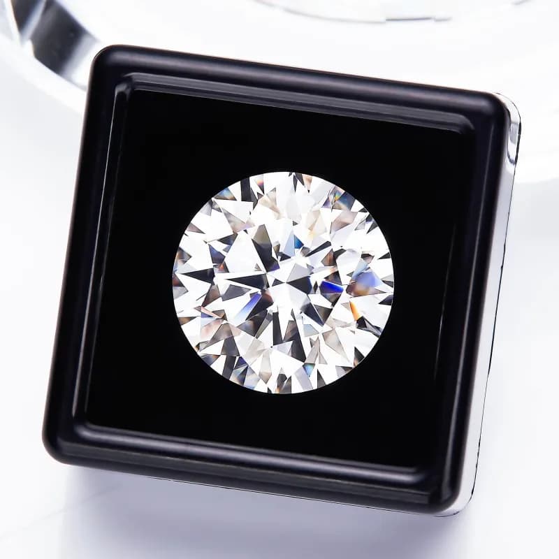 Pietra Moissanite a taglio rotondo sciolto D Colore VVS1 Gioielli fai da te Collana Orecchini Anelli Materiale principale Tester di diamanti Certificato GRA