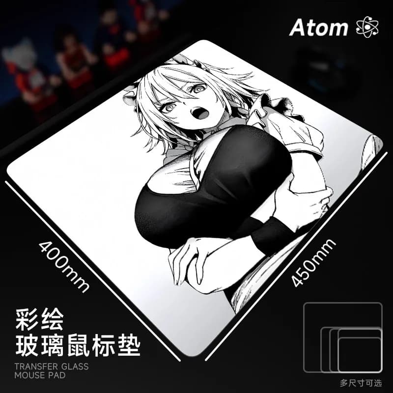 Tappetino per mouse in vetro fotovoltaico temperato liscio FPS Esports Tappetino da scrivania da gioco grande da 3,2 mm Modello personalizzabile Accessori per giocatori
