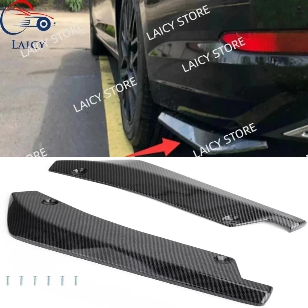 LAICY For Golf Jetta Passat Car Rear Bumper Splitter Diffuser Canard Wrap Spoiler Side Fender Skirt Lip Chin Body Black