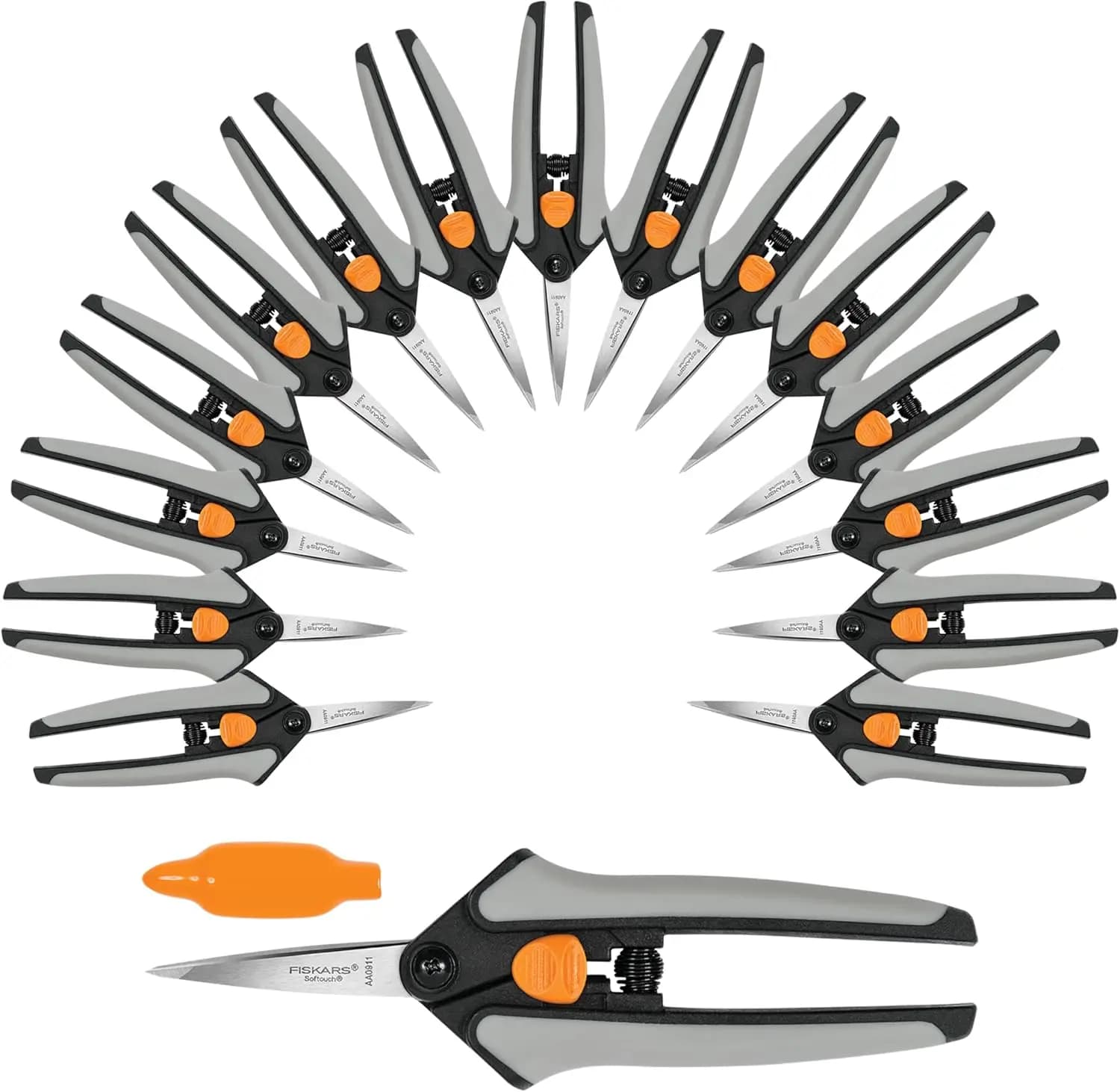 Set di Forbici da Potatura di Precisione, 15 Pezzi con Lame in Acciaio Inossidabile e Manici Softgrip per Potatura e Modellatura di Piccoli Alberi