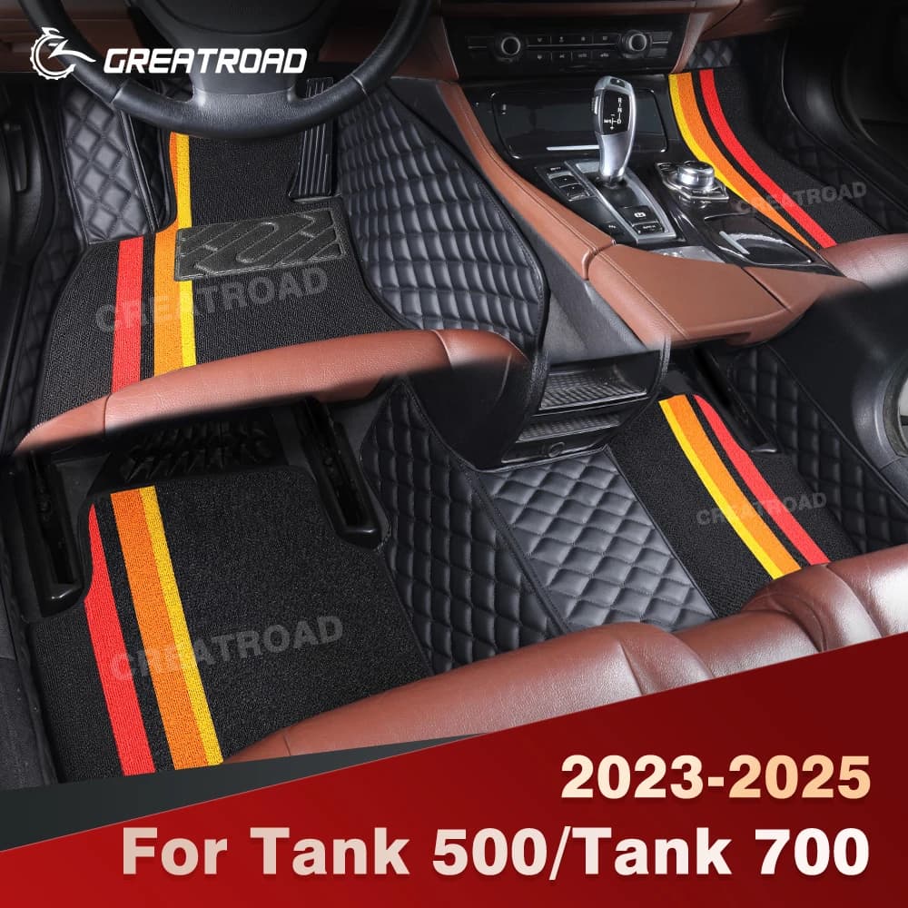 For Tank 500/Tank 700 Hi4-Z 2023 2024 2025 Double Layer Car Mats Custom Auto Car Mat Cover Interior Accessories