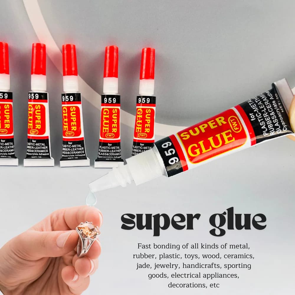 Stationery Shop Instant Strong Adhesive Super Liquid Universal Plastic Metal Wood 502 Cyanoacrylate Glue 1g/Piece 10/20/50pcs