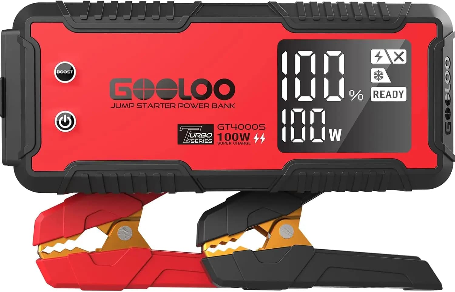 GT4000S 4000A Jump Starter Caricabatteria per auto portatile a carica rapida da 100 W per veicoli 12 V