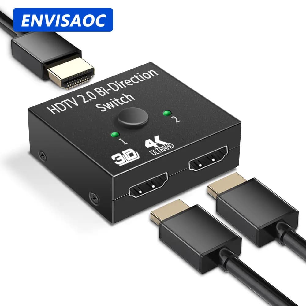 Splitter compatible HDMI Switch 4K KVM bidirectional 1x2/2x1 HDMI compatible switcher 2 in1 output for switcher TV Box PS4/3